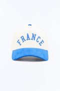 France Corduroy Baseball Hat - White/combo image 1