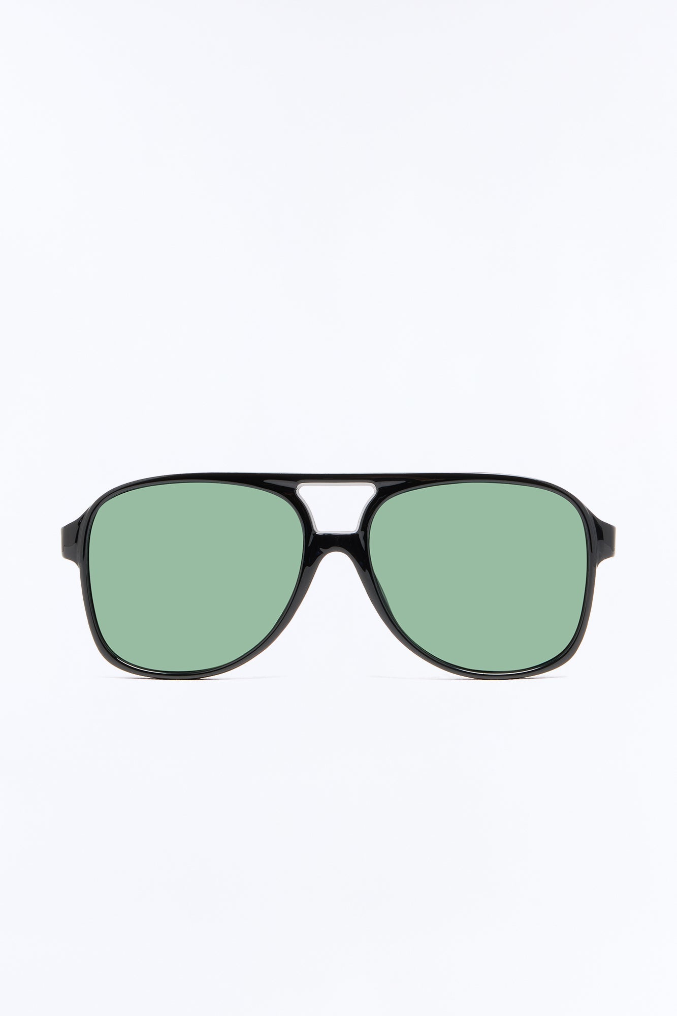 The Protagonist Aviator Sunglasses - Black/Green image 1