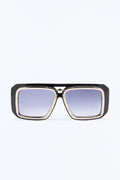 Architect Dual Stacked Square Sunglasses - Black image 1