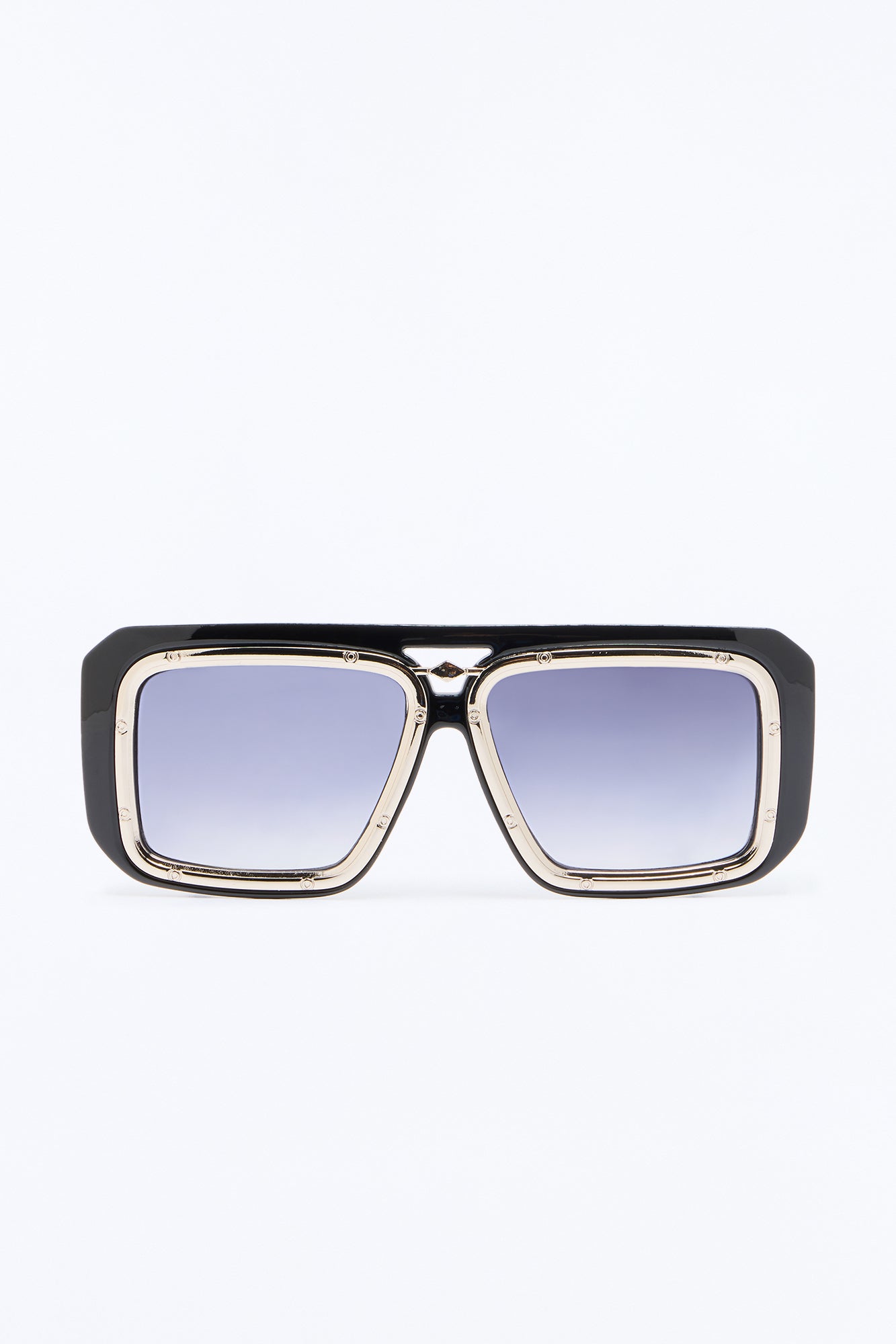 Architect Dual Stacked Square Sunglasses - Black image 1