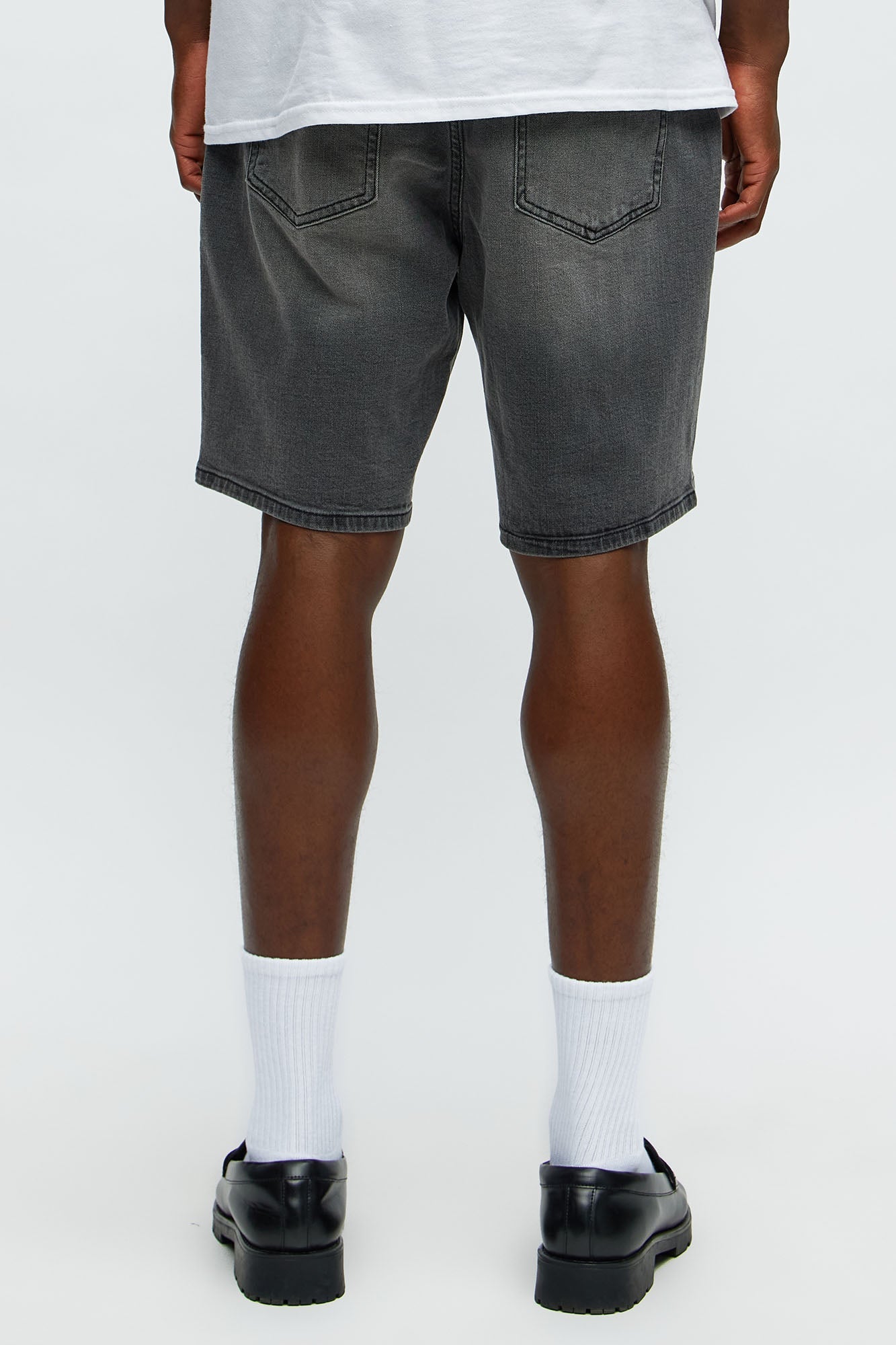 Cornell Slim Denim Shorts - Black Wash image 4