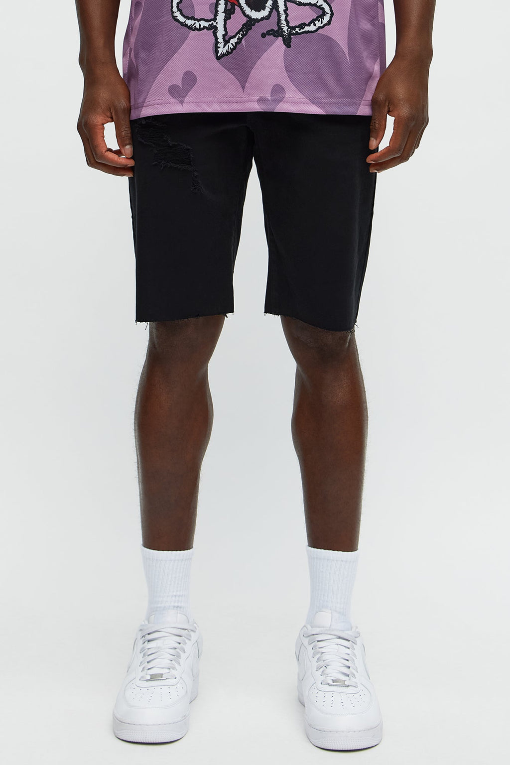 Earl Denim Shorts - Black image 1
