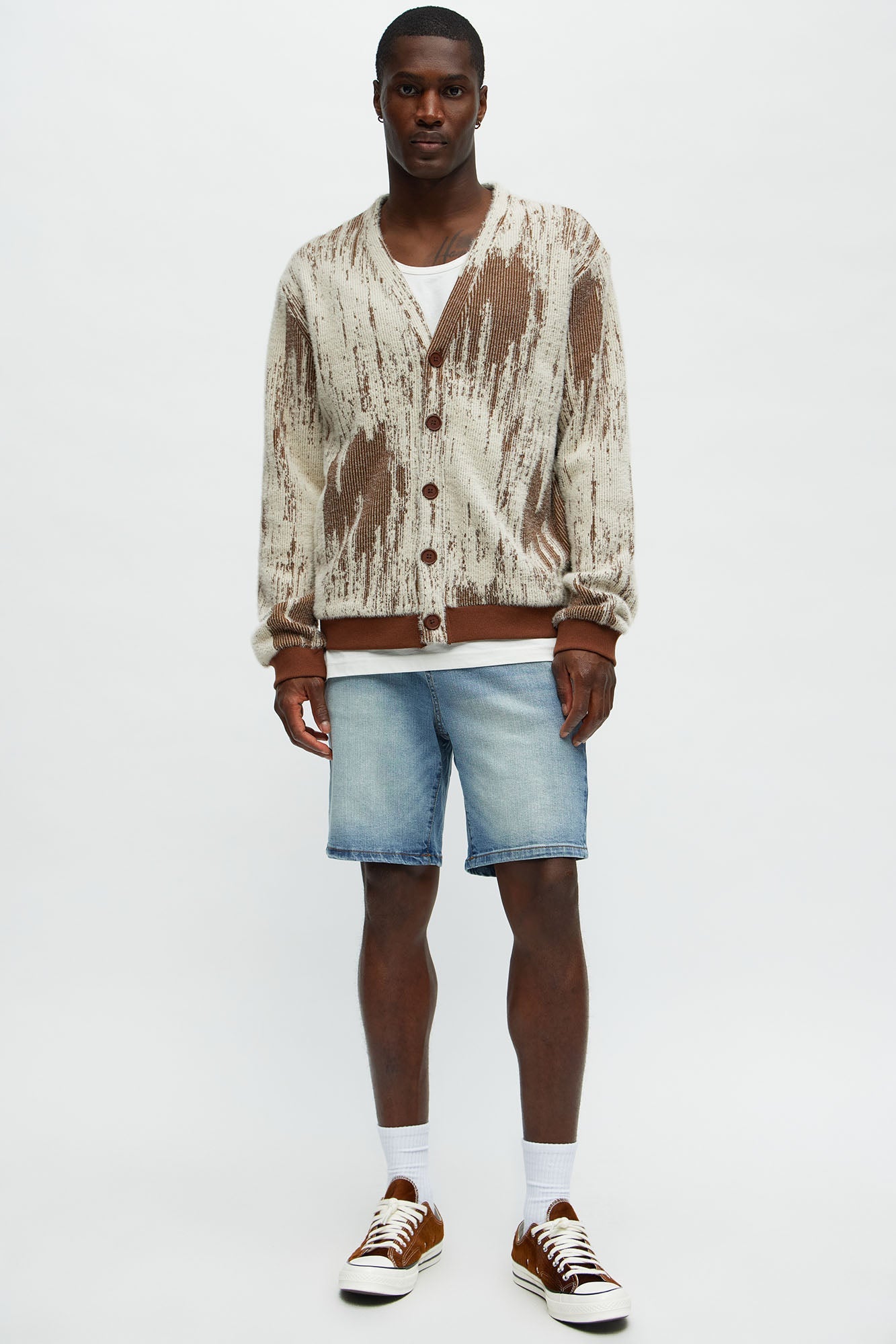 Cornell Slim Denim Shorts - Light Wash image 2