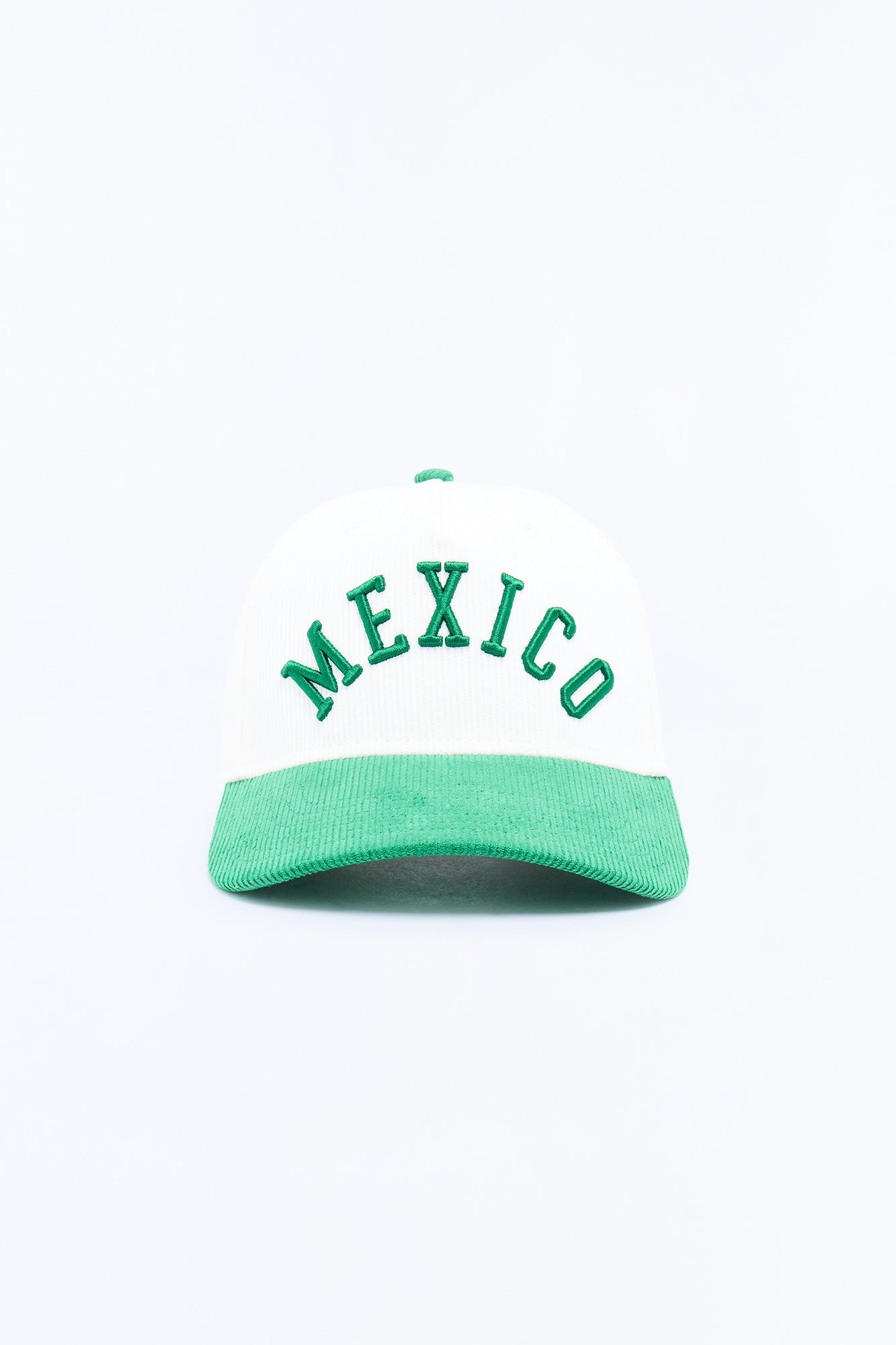 Mexico Corduroy Baseball Hat - White/combo image 1