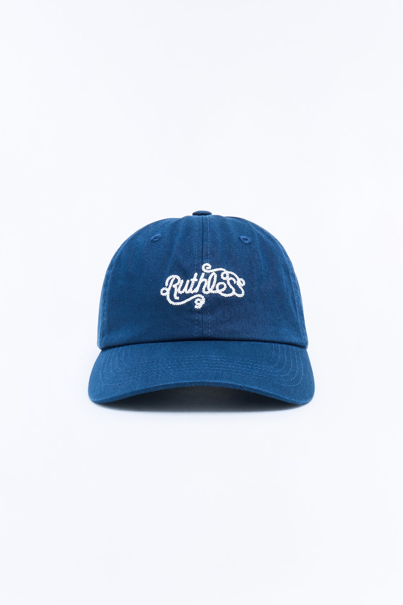 Ruthless Chainstitch Embroidered Snapback Hat - Navy image 1