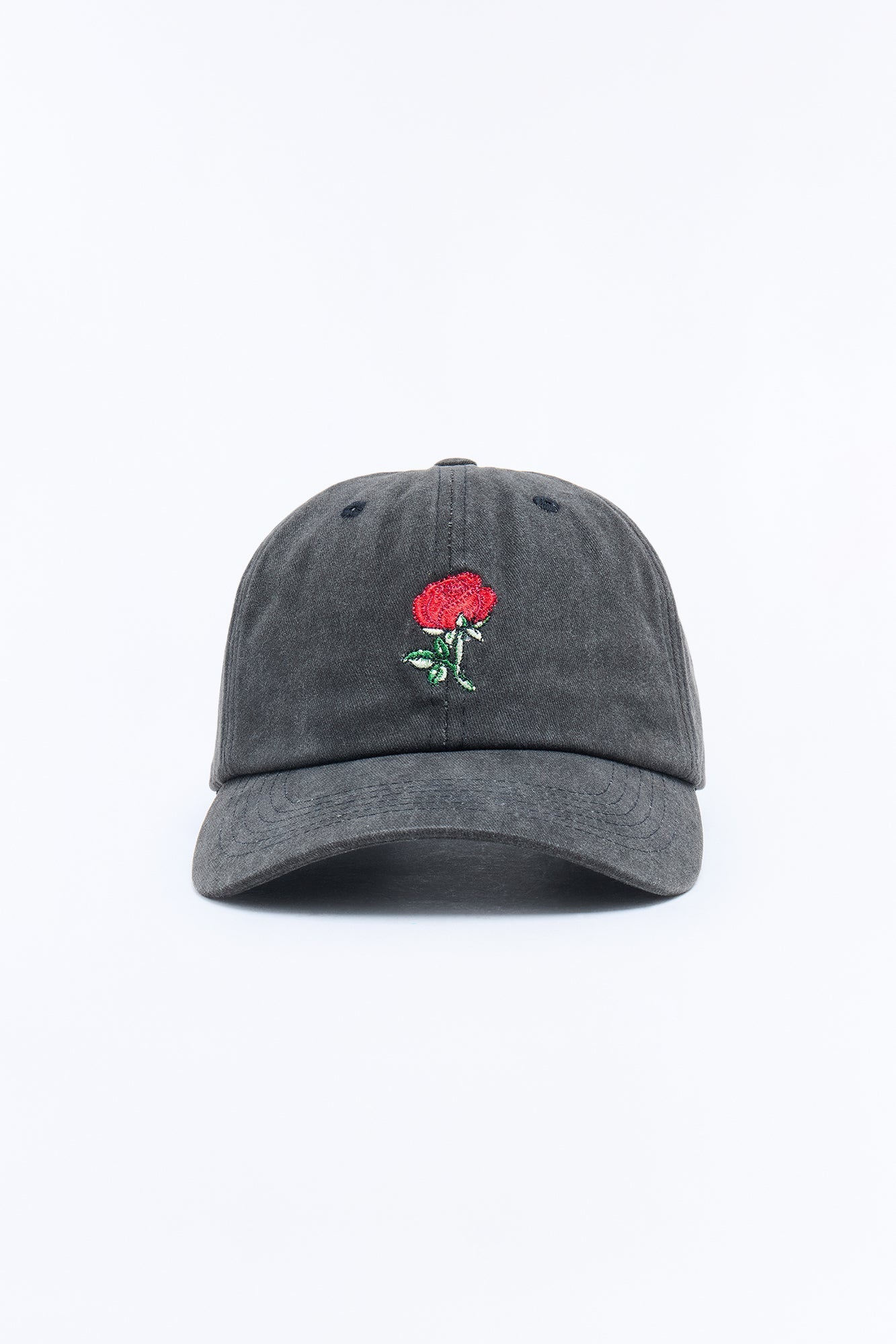 Dangerous Rose Washed Snapback Hat - Black image 1