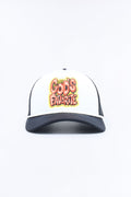 God's Favorite Mesh Snapback Hat - White/Black image 1