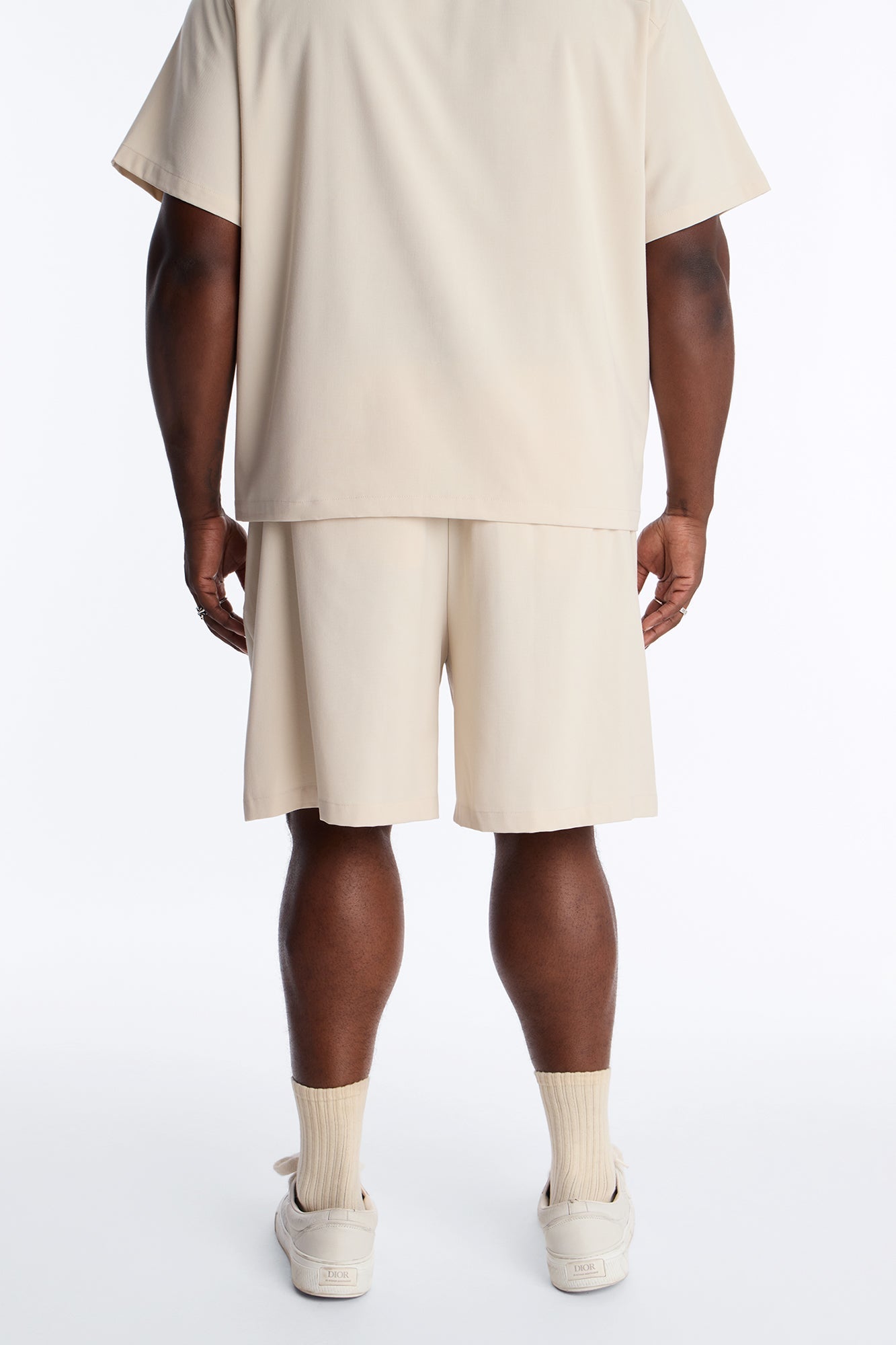 Blooming Embroidered Relaxed Short - Cream/combo image 3