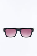 One Man Show Square Frame Sunglasses - Black/Brown image 1