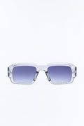 Touche Enough Square Frame Sunglasses - Grey/Black image 1