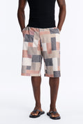 Blueprint Patchwork Baggy Short - MultiColor image 1