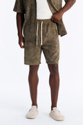 Relaxed Field Of Paisley Short - Olive image 1
