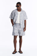Marble Wash Relaxed Short - Grey/combo image 1