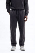 Soft Touch Washed Interlock Straight Leg Sweatpant - Black Wash image 1