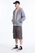 Baggy Canal Street Denim Short - Grey image 1