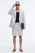 Costa Textured Relaxed Short - Blue image 1