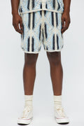 Triangles Knit Short - Blue/combo image 1