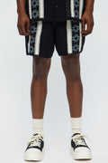 Crochet Panel Short - Black/combo image 1