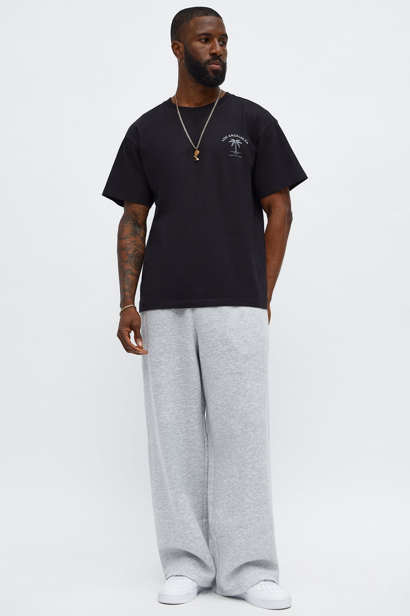 Tyson Baggy Pants - Heather Grey image 1