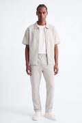 Structured Fleece Straight Sweatpant - Light Grey image 1
