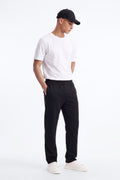Structured Fleece Straight Sweatpant - Black image 1