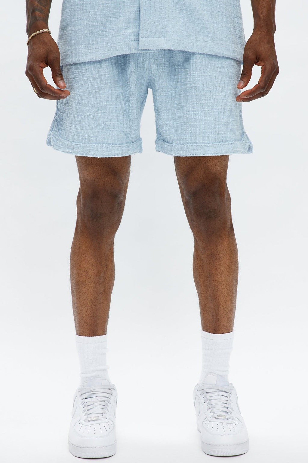 Dean Textured Short - Light Blue image 1