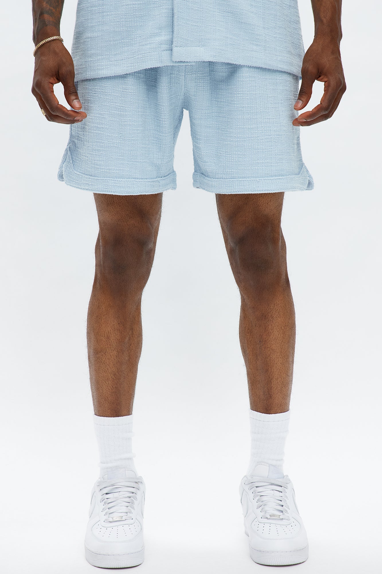 Dean Textured Short - Light Blue image 1