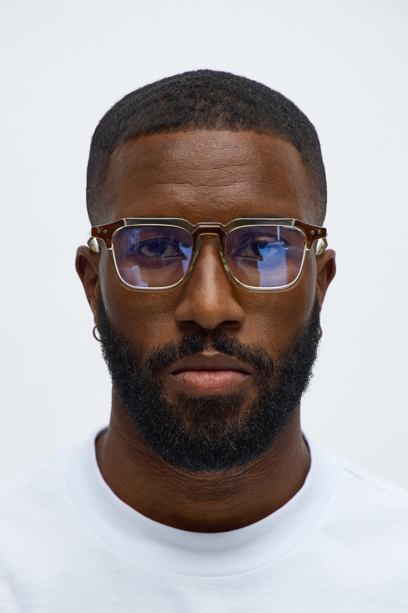 Transparent Clear Lens Sunglasses - Clear image 1