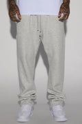 Tyson Heavyweight Straight Sweatpants - Heather Grey image 1