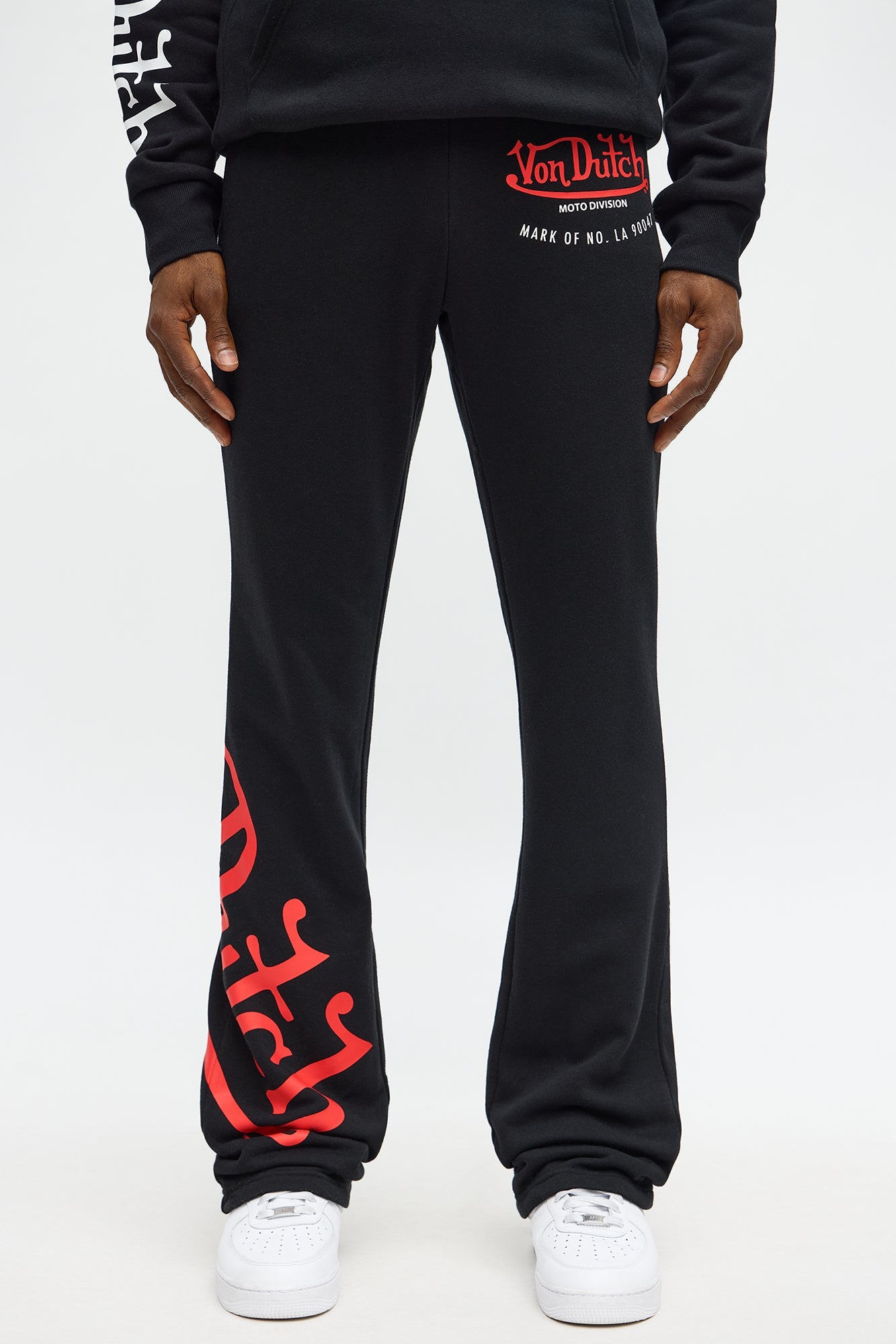 Von Dutch Motor Club Flared Sweatpants - Black image 1