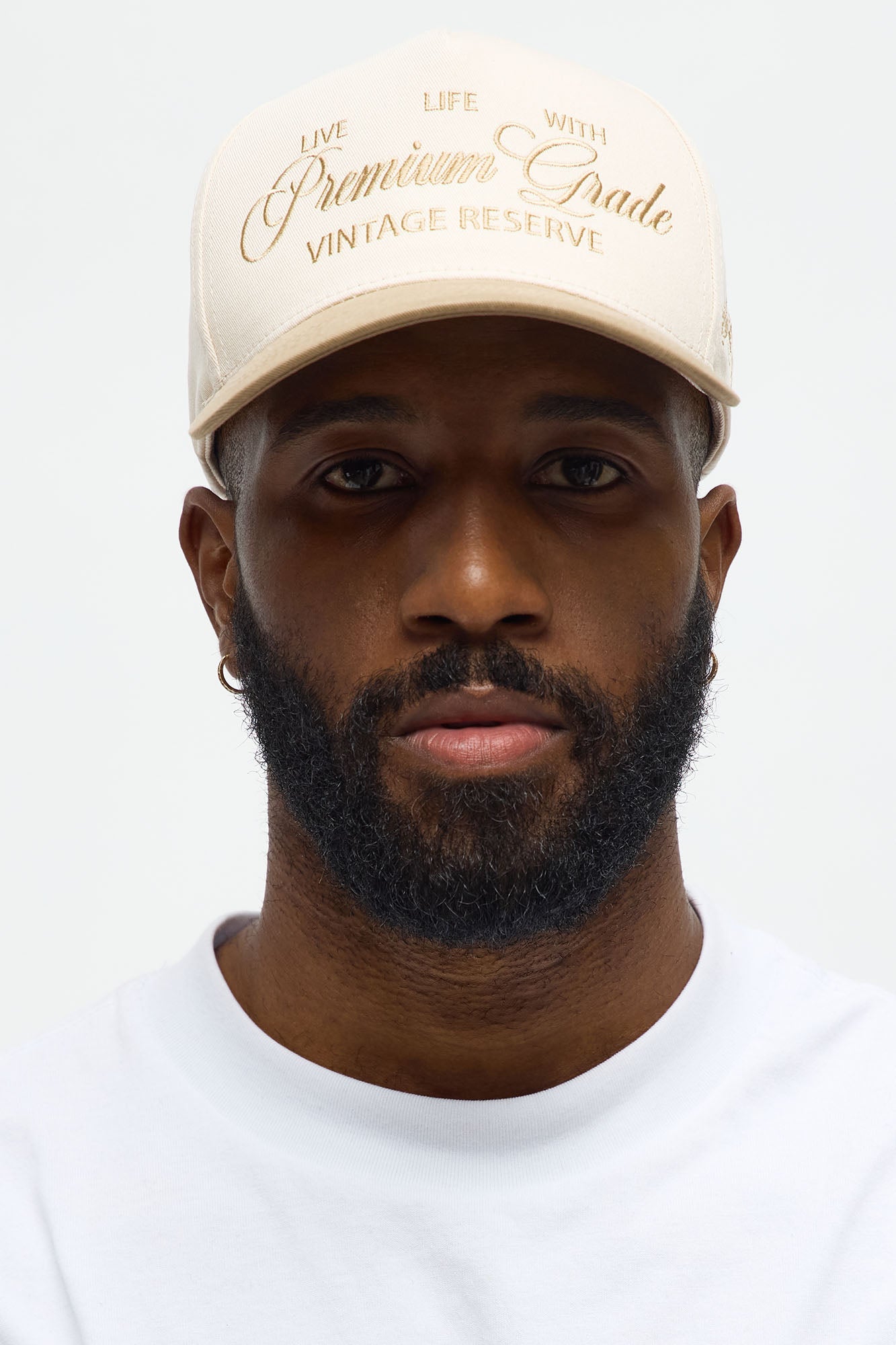 Premium Goods Structured Snapback Hat - Stone/Combo image 1