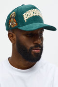 Paradise Structured Corduroy Snapback Hat - Green image 1