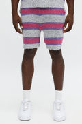 Meadows Striped Shorts - White/Pink image 1