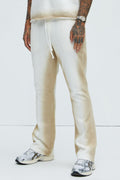 Tyson Blurred Lines Skinny Flare Sweatpants - Cream image 1