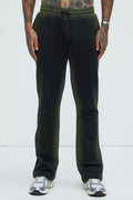 Tyson Blurred Lines Skinny Flare Sweatpants - Black image 1
