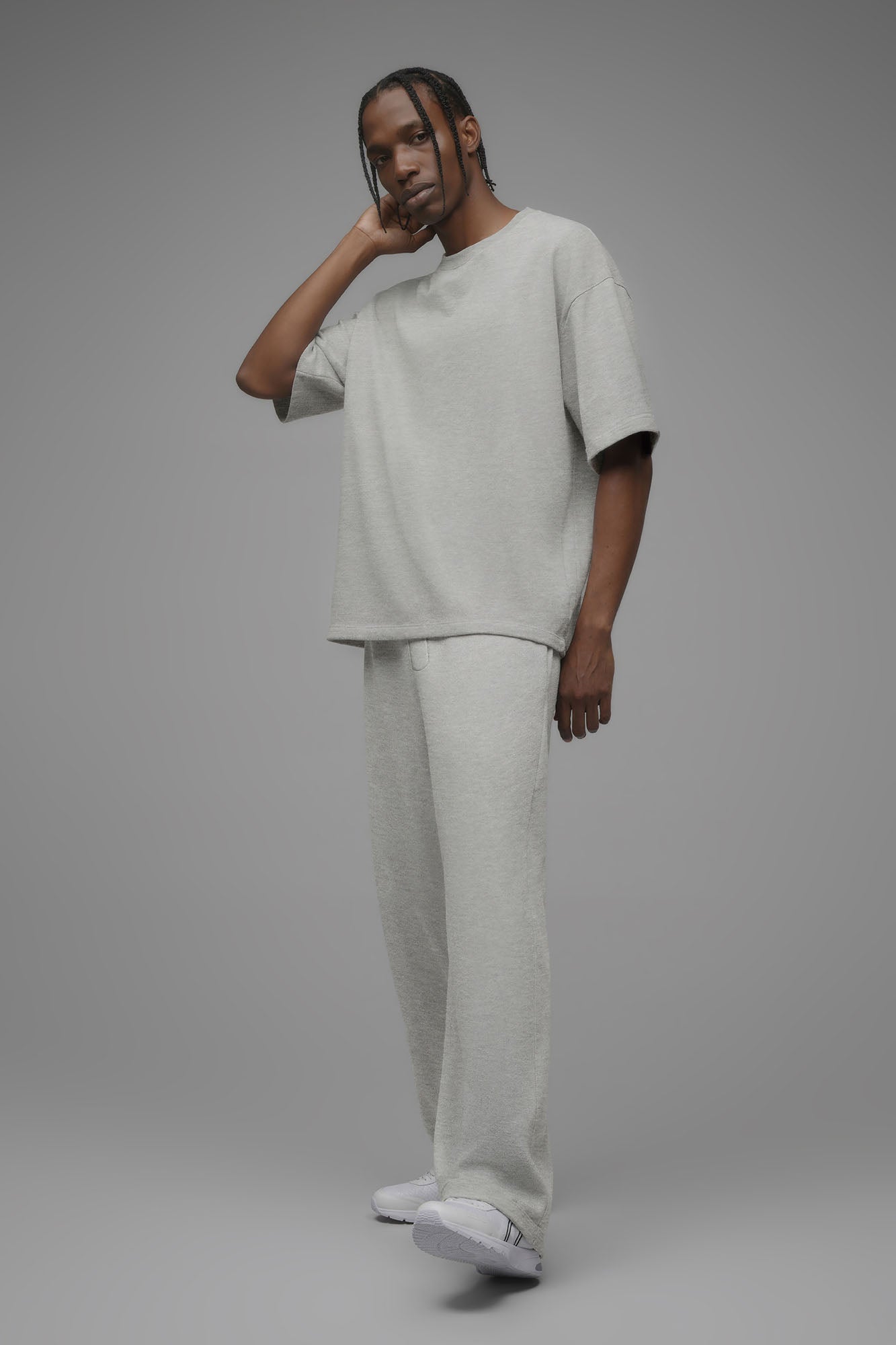 410 Baggy Sweatpants - Heather Grey image 1