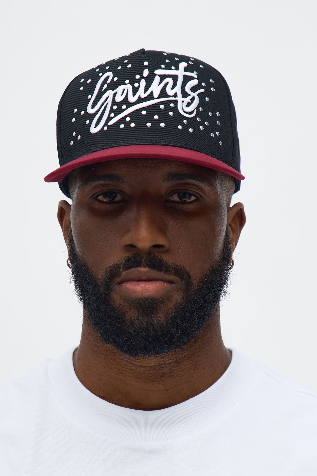 Saints Two Tone Pearl Structured Snapback Hat - Black/combo image 1