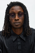 Illusion Square Frame Color Lens Sunglasses - Black/combo image 1