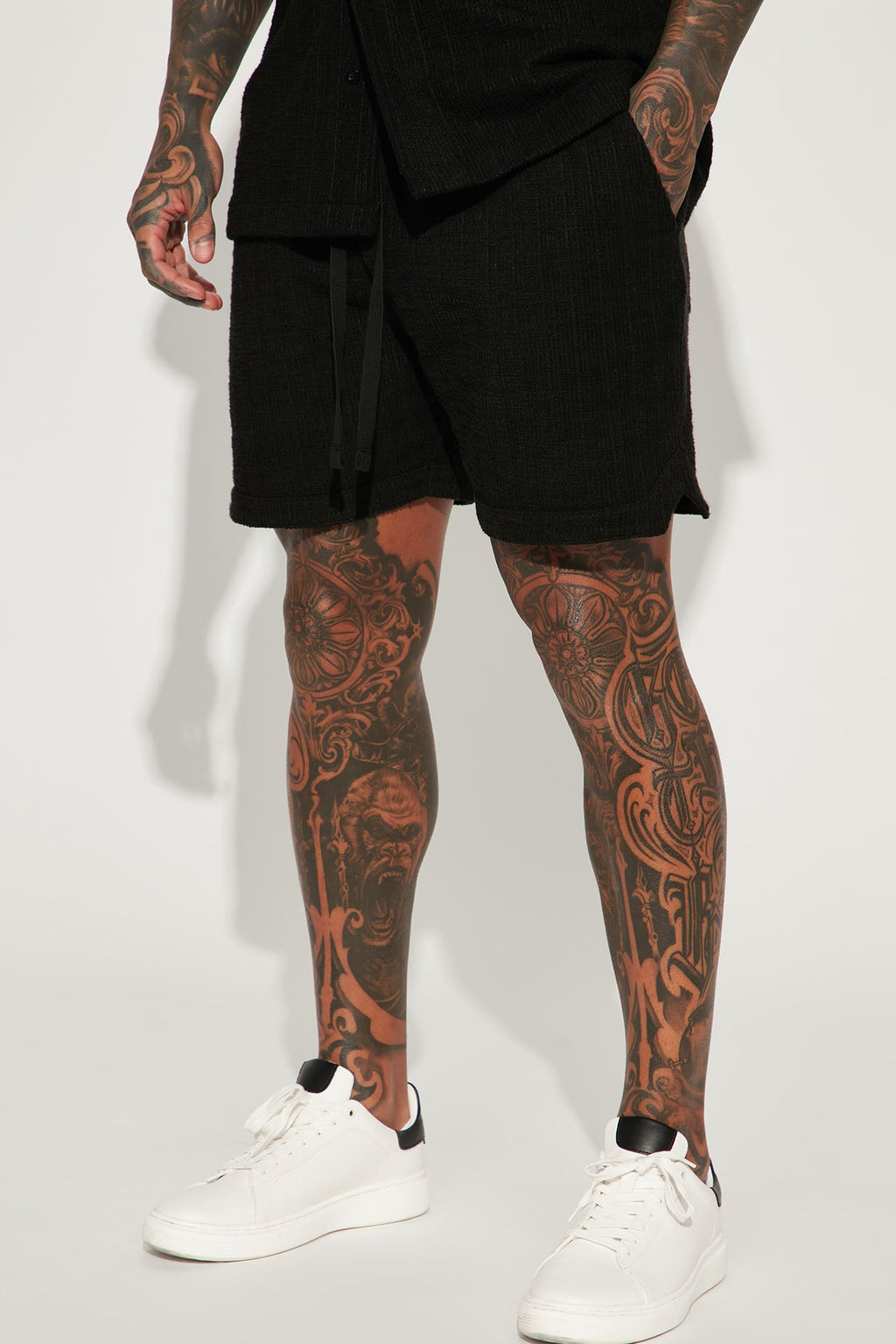 Dean Textured Short - Black image 1