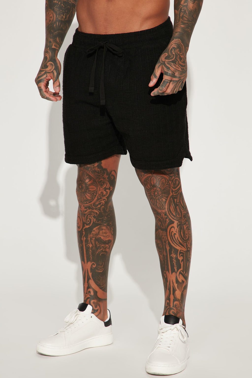 Dean Textured Short - Black image 3