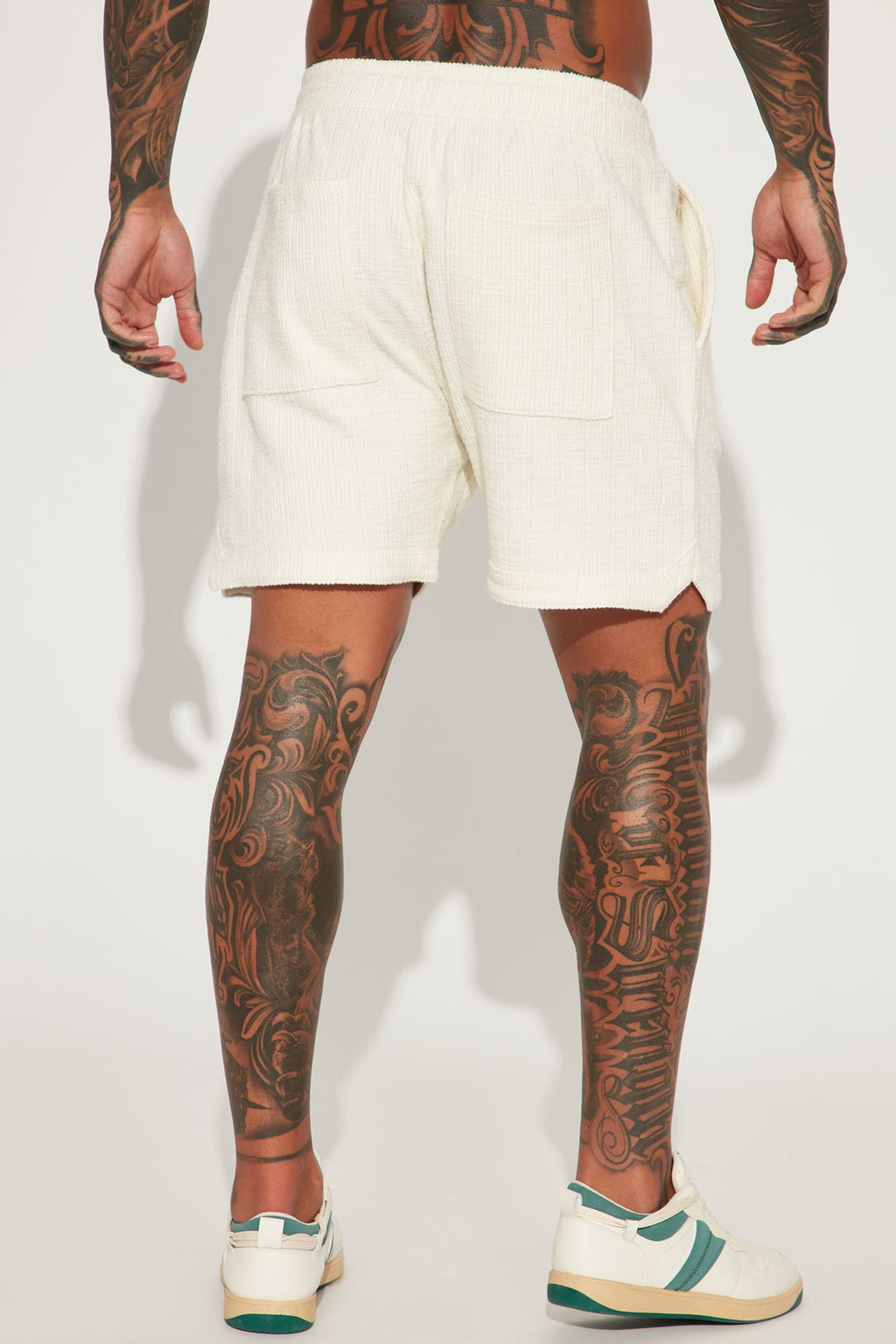 Dean Textured Short - Cream image 4