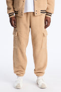 Teddy Varsity Sherpa Pant - Taupe image 1