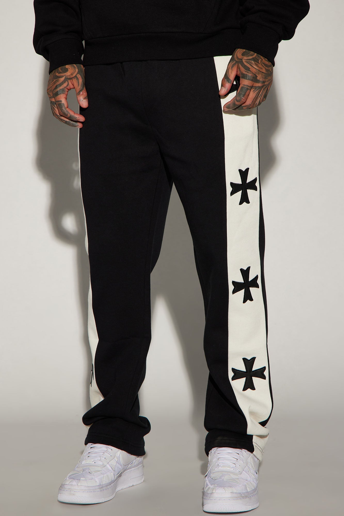 Desmond Straight Sweatpants - Black/combo image 1