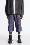 Baggy Midnight Bandana Cargo Shorts - Navy image 1
