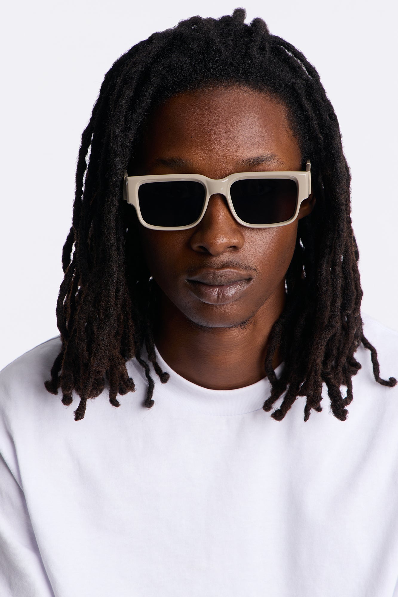 Illusion Square Frame Sunglasses - Grey image 1