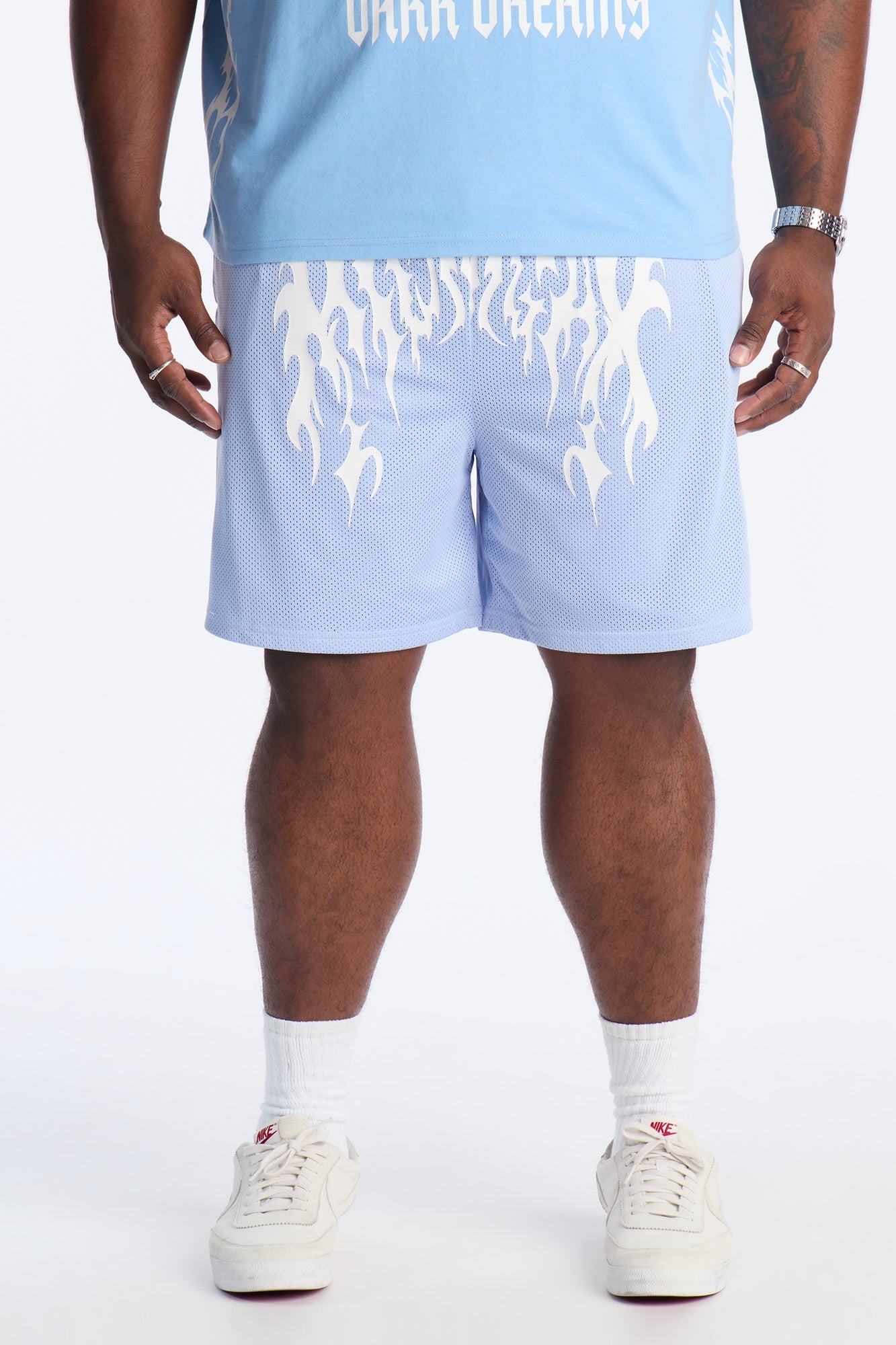 Midnight Anthem Graphic Mesh Short - Blue/combo image 1