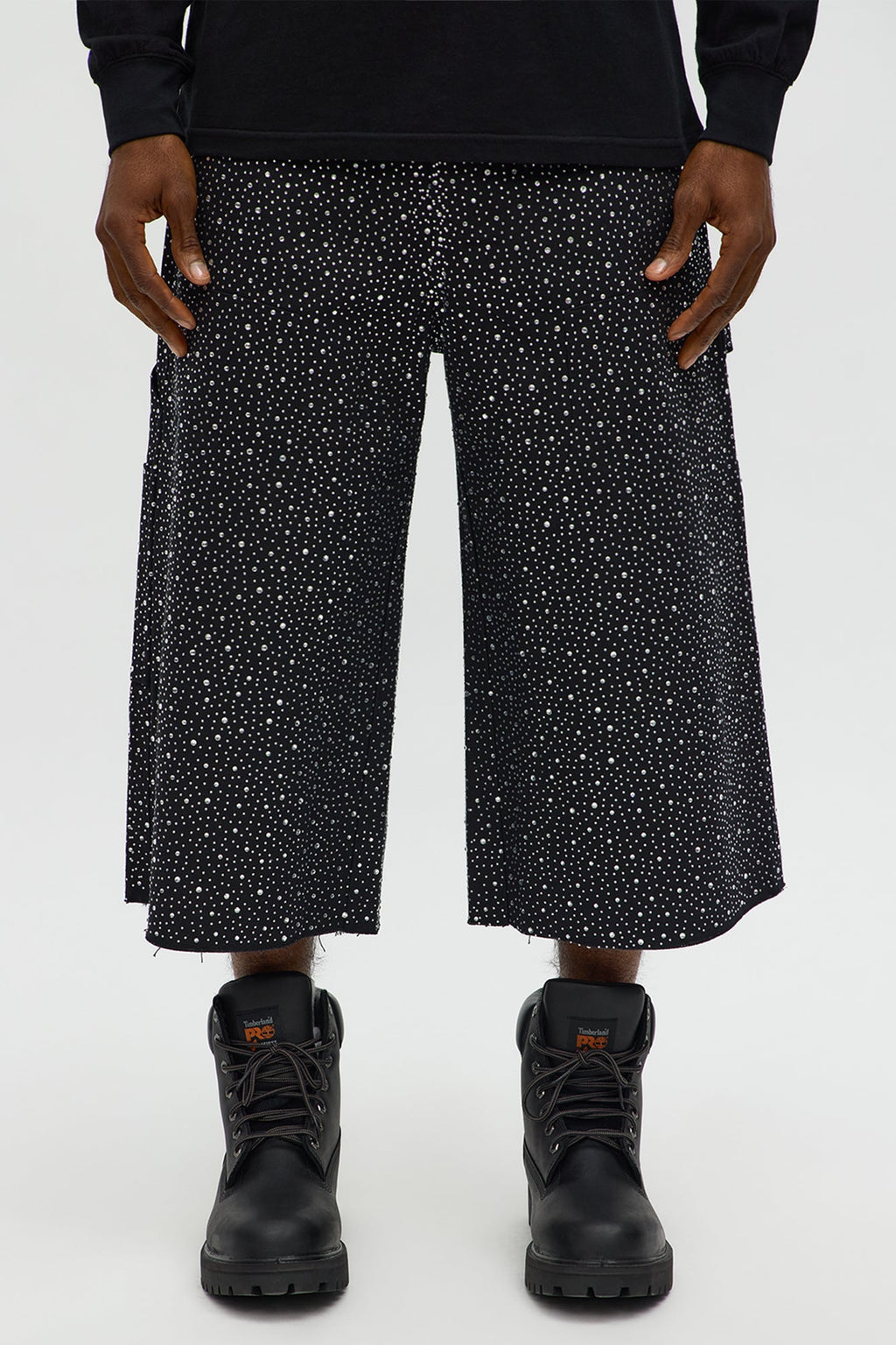 Extreme Baggy Flashing Lights Short - Black image 1