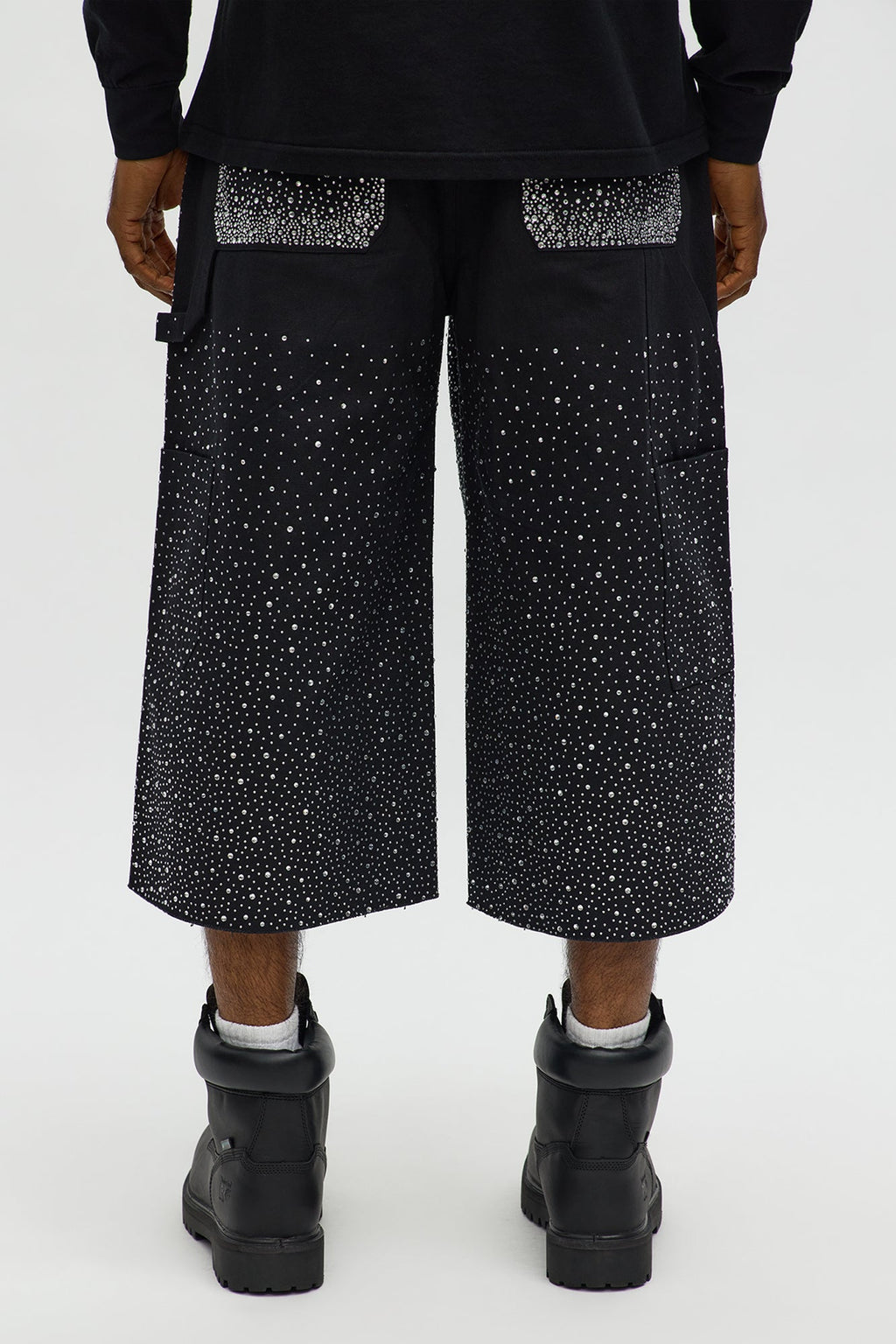 Extreme Baggy Flashing Lights Short - Black image 4