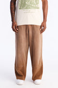 Wide Leg Carpenter Sweatpants - Brown image 1