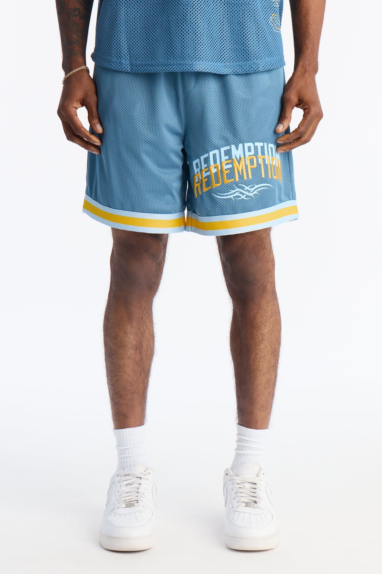 Redemption Legacy Mesh Short - Blue/combo image 1